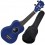 ALOHA UK-200B DB UKELELE SOPRANO AZUL OSCURO CON FUNDA