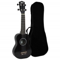 ALOHA UK-200B BK UKELELE SOPRANO NEGRO CON FUNDA