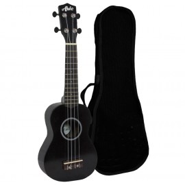 ALOHA UK-200B BK UKELELE SOPRANO NEGRO CON FUNDA ALOHA UK-200B BK UKELELE SOPRANO NEGRO CON FUNDA
