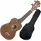 ALOKA UK-200B NT UKELELE SOPRANO NATURAL CON FUNDA