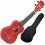 ALOHA UK-200B RD UKELELE SOPRANO ROJO CON FUNDA