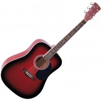 SOUNDSATION YELLOWSTONE DN-RDS GUITARRA ACUSTICA ROJA