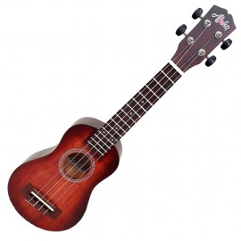 ALOHA SK-2100A-RD UKELELE SOPRANO ROJO AMBAR